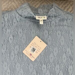 Lace long sleeve turtleneck bodysuit